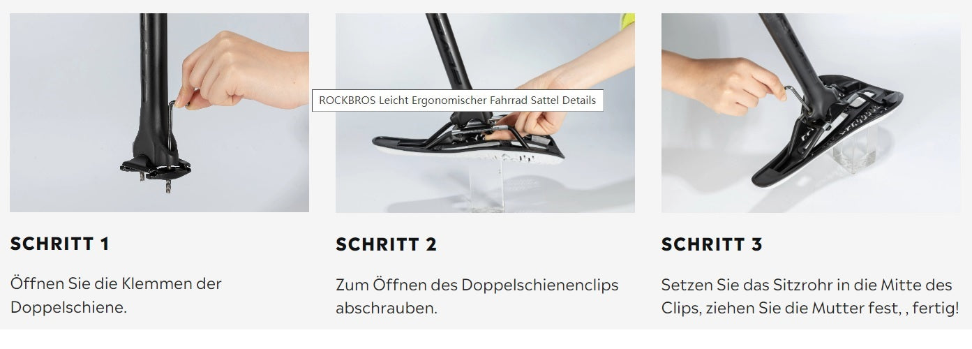 Selle de vélo ROCKBROS siège de vélo respirant confort flux d'air