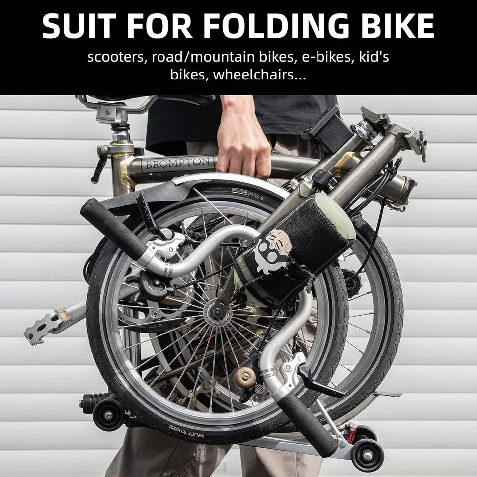 ROCKBROS sac de bouteille de vélo guidon avec bouteille d'eau à cordon en nylon