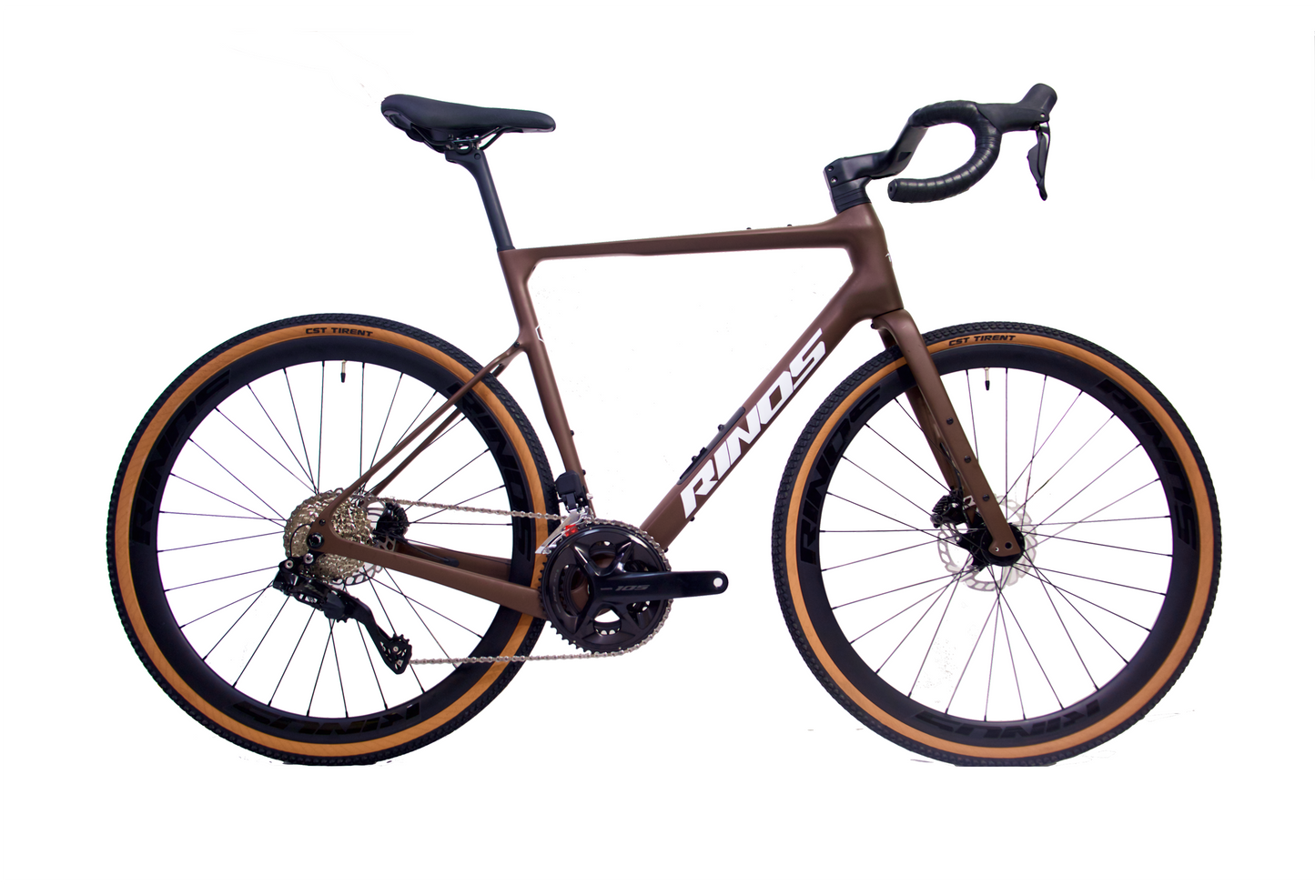 RINOS Vélo de gravel en carbone Sandman 8.0 Shimano 105 Di2 R7150