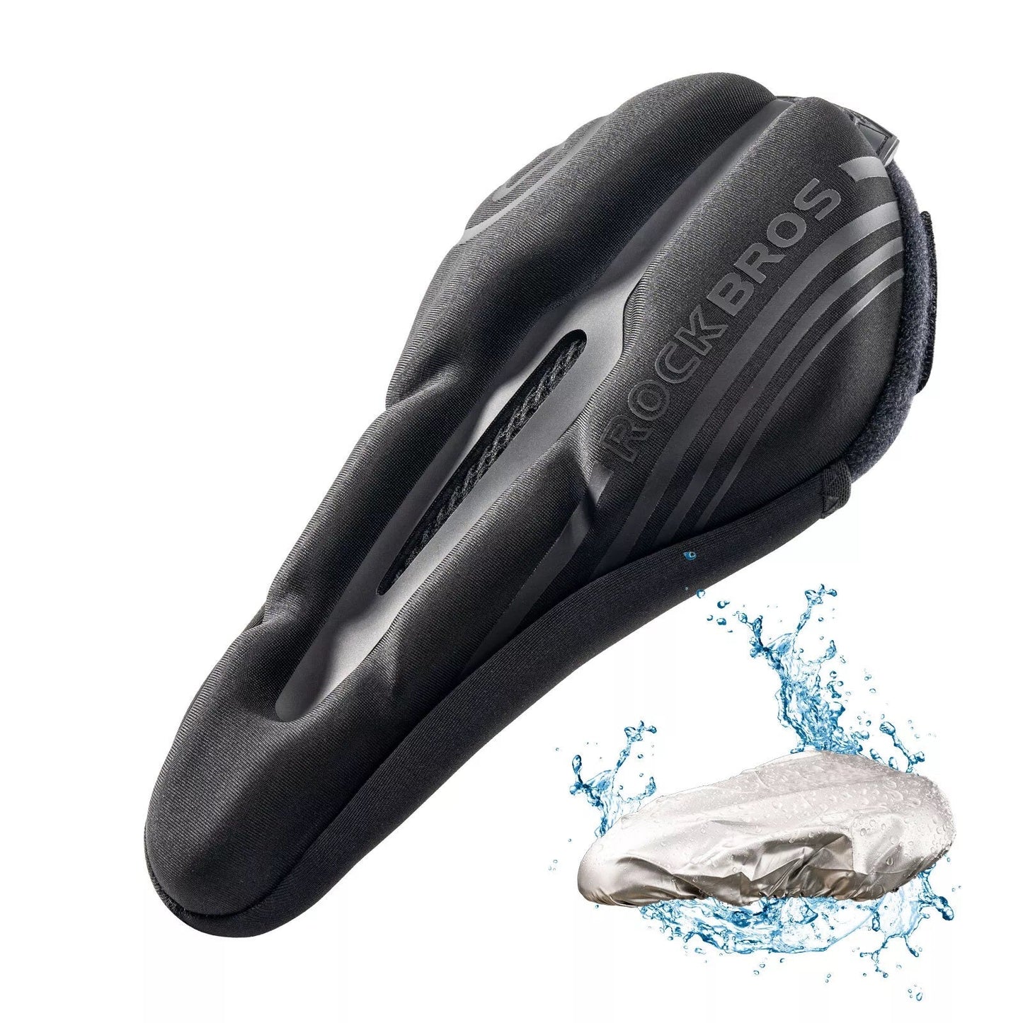 ROCKBROS housse de selle de vélo housse de selle en gel avec housse de pluie unisexe