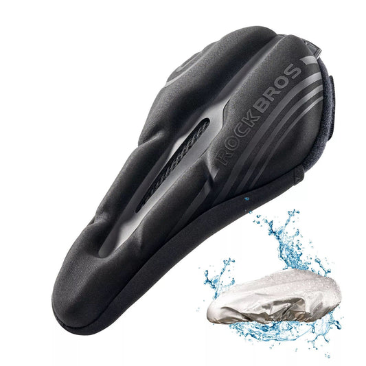ROCKBROS housse de selle de vélo housse de selle en gel avec housse de pluie unisexe