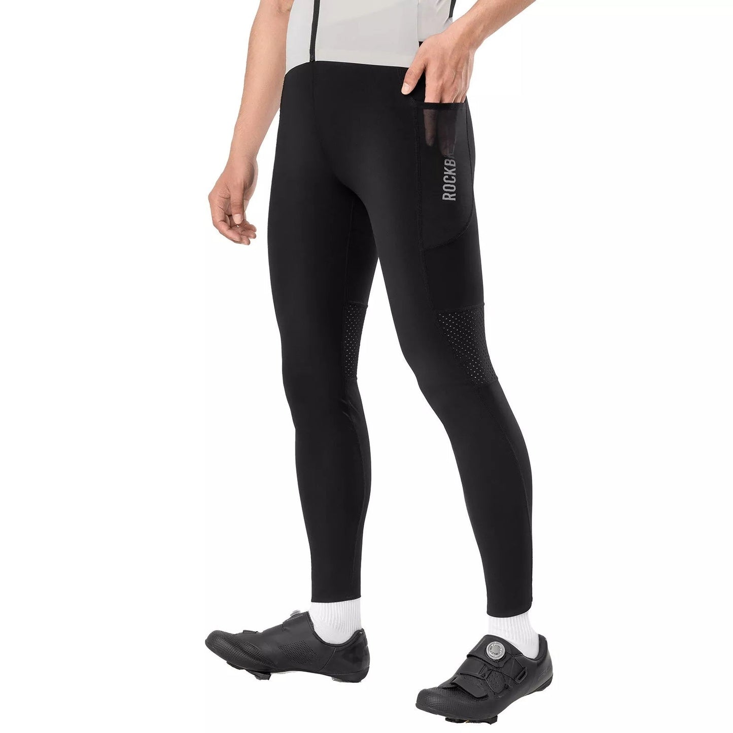 ROCKBROS Pantalon de cyclisme long pour homme et femme, pantalon de cyclisme quatre saisons avec rembourrage 4D, pantalon de cyclisme long avec poches, pantalon de course, VTT respirant