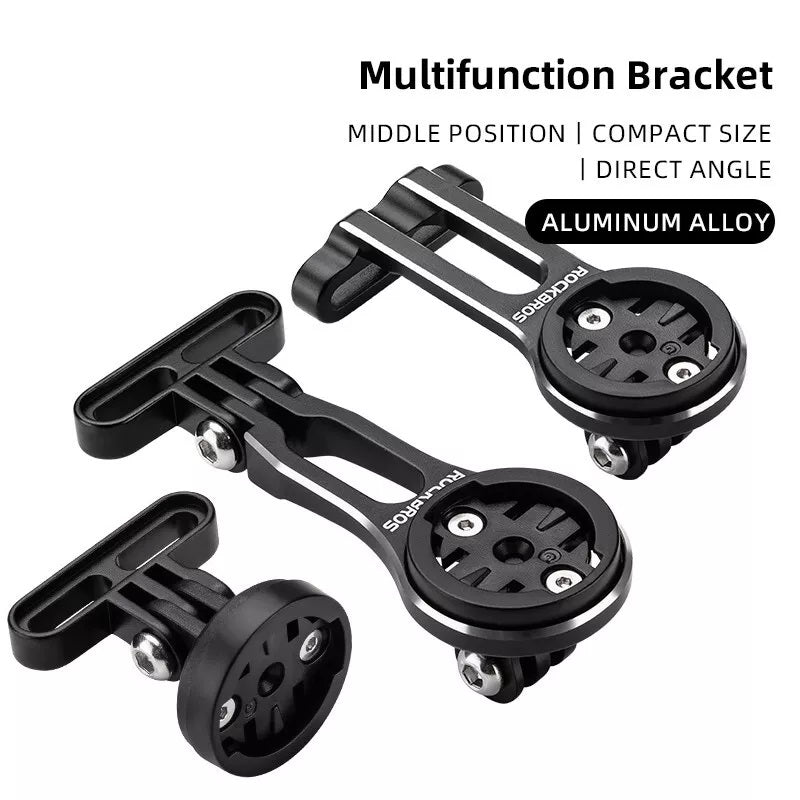 Support d'ordinateur de vélo ROCKBROS pour support de guidon GPS Garmin Bryton Wahoo en aluminium