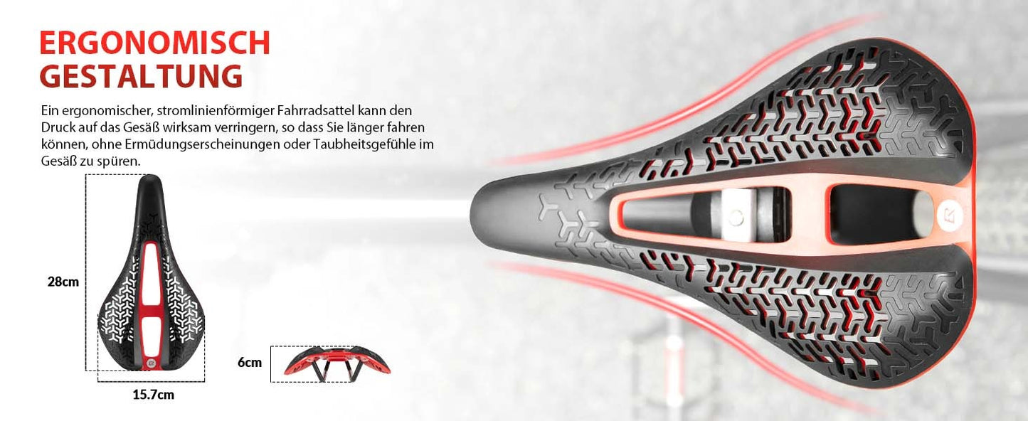 Selle de vélo ROCKBROS siège de vélo respirant confort flux d'air