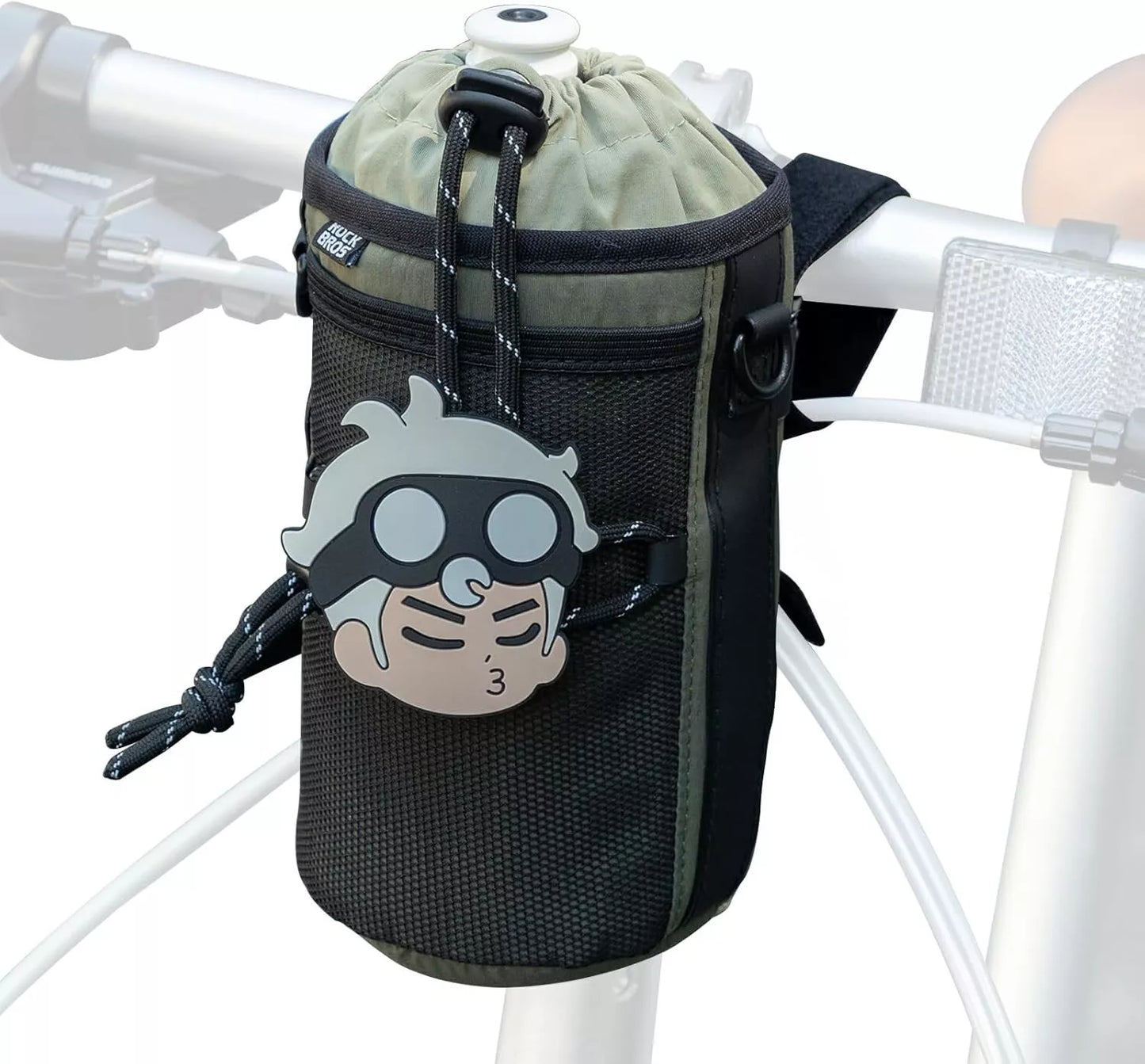 ROCKBROS sac de bouteille de vélo guidon avec bouteille d'eau à cordon en nylon