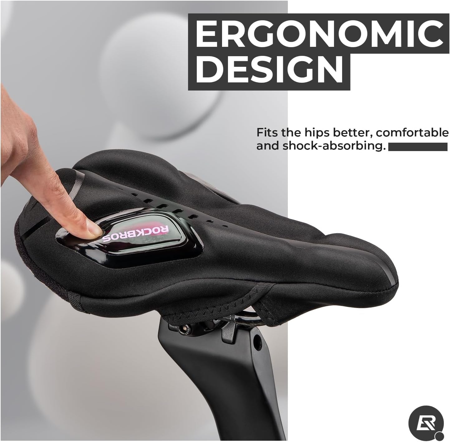 Housse de selle de vélo avec protection contre la pluie, housse de selle en gel pour vtt, vélo de route, e-bike, rouge/bleu