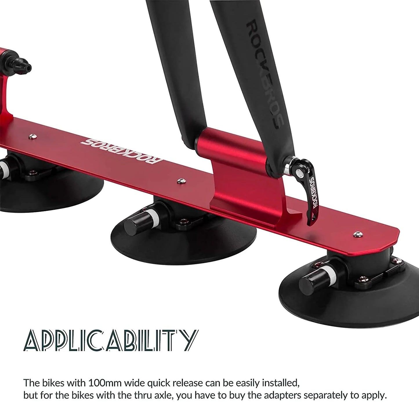 ROCKBROS XP100 Porte-vélos pour 1-3 vélos Rouge 1x Vélo