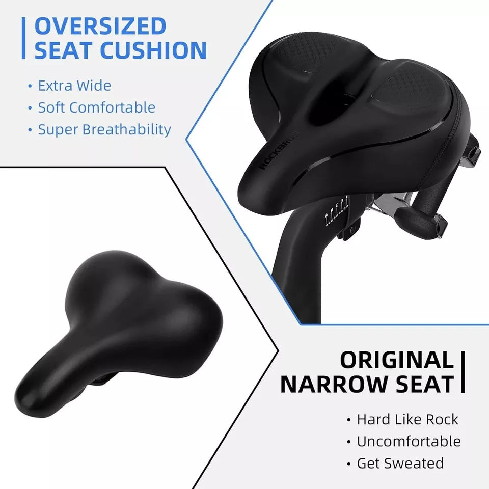 ROCKBROS Selle de vélo large pour vélo d'exercice/siège de vélo Peloton