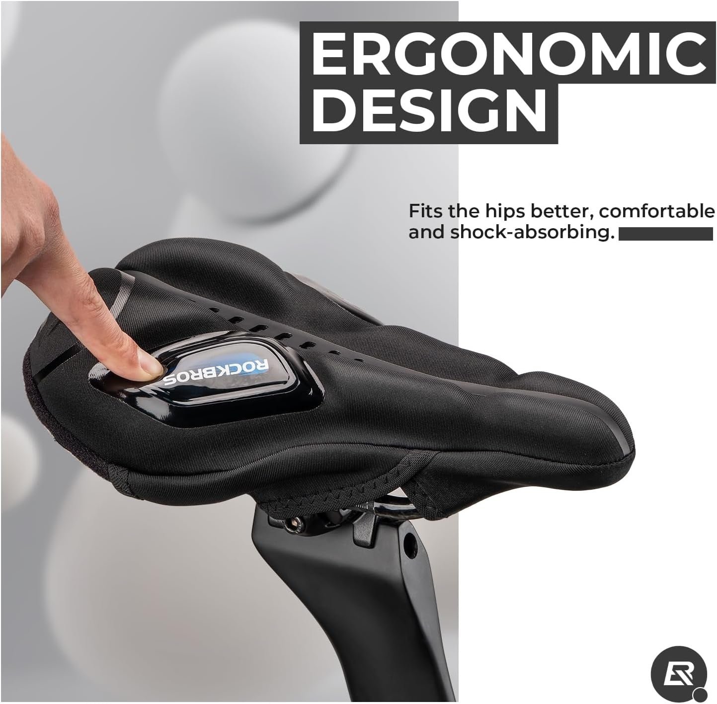 Housse de selle de vélo avec protection contre la pluie, housse de selle en gel pour vtt, vélo de route, e-bike, rouge/bleu