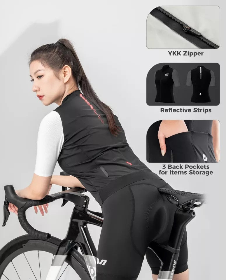 ROCKBROS Maillot de cyclisme pour femme à manches courtes - Veste de vélo d'été - Maillot de vélo de route avec 3 poches arrière - Vêtements de cyclisme VTT respirants