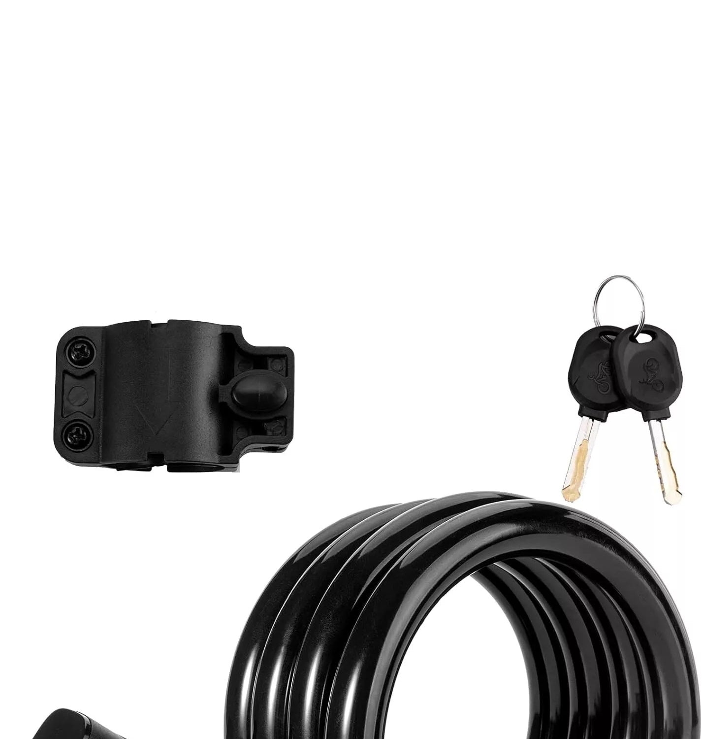 ROCKBROS antivol de vélo câble antivol avec support de montage 2 clés