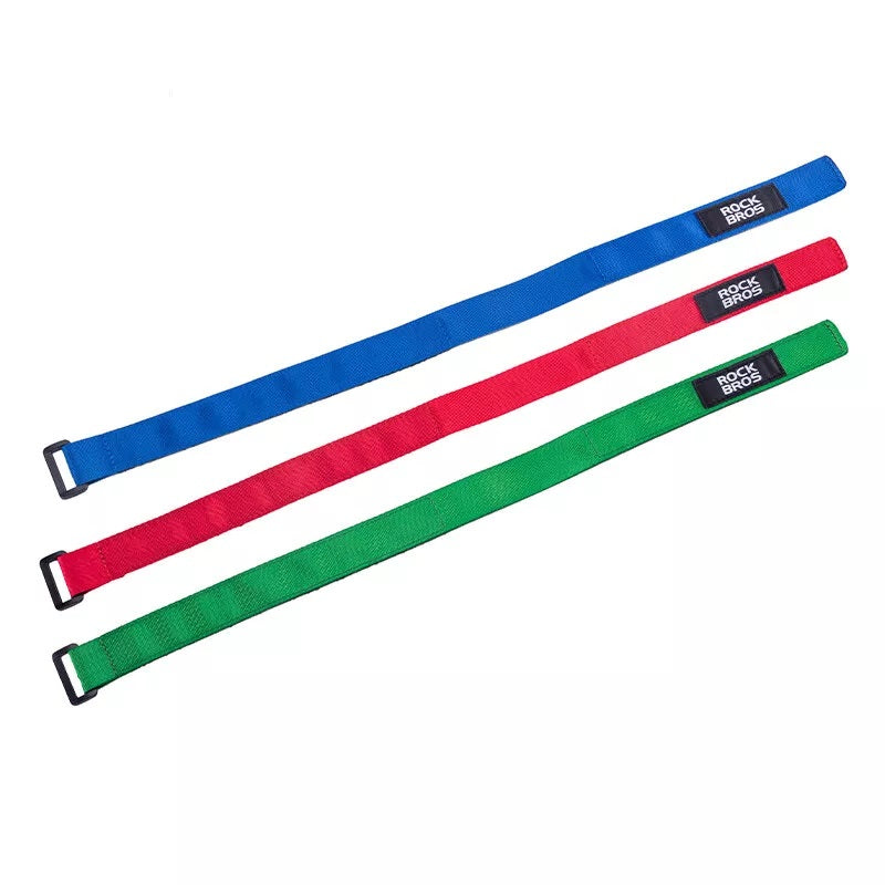 ROCKBROS Attache de câble Velcro Sangle d'arrimage Sangle d'arrimage 49,8 cm Sangles de vélo pour la fixation