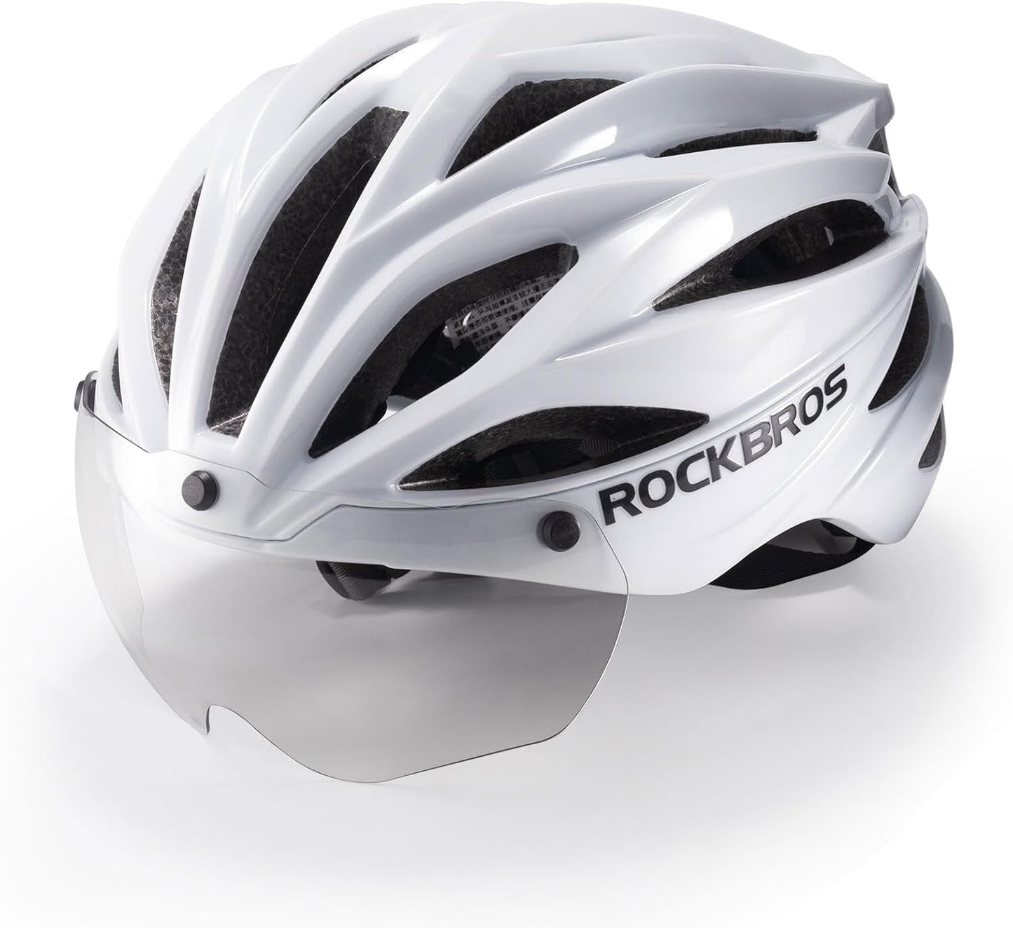 ROCKBROS Casque de vélo adulte avec visière magnétique amovible respirant réglable pour hommes et femmes 58-62 cm