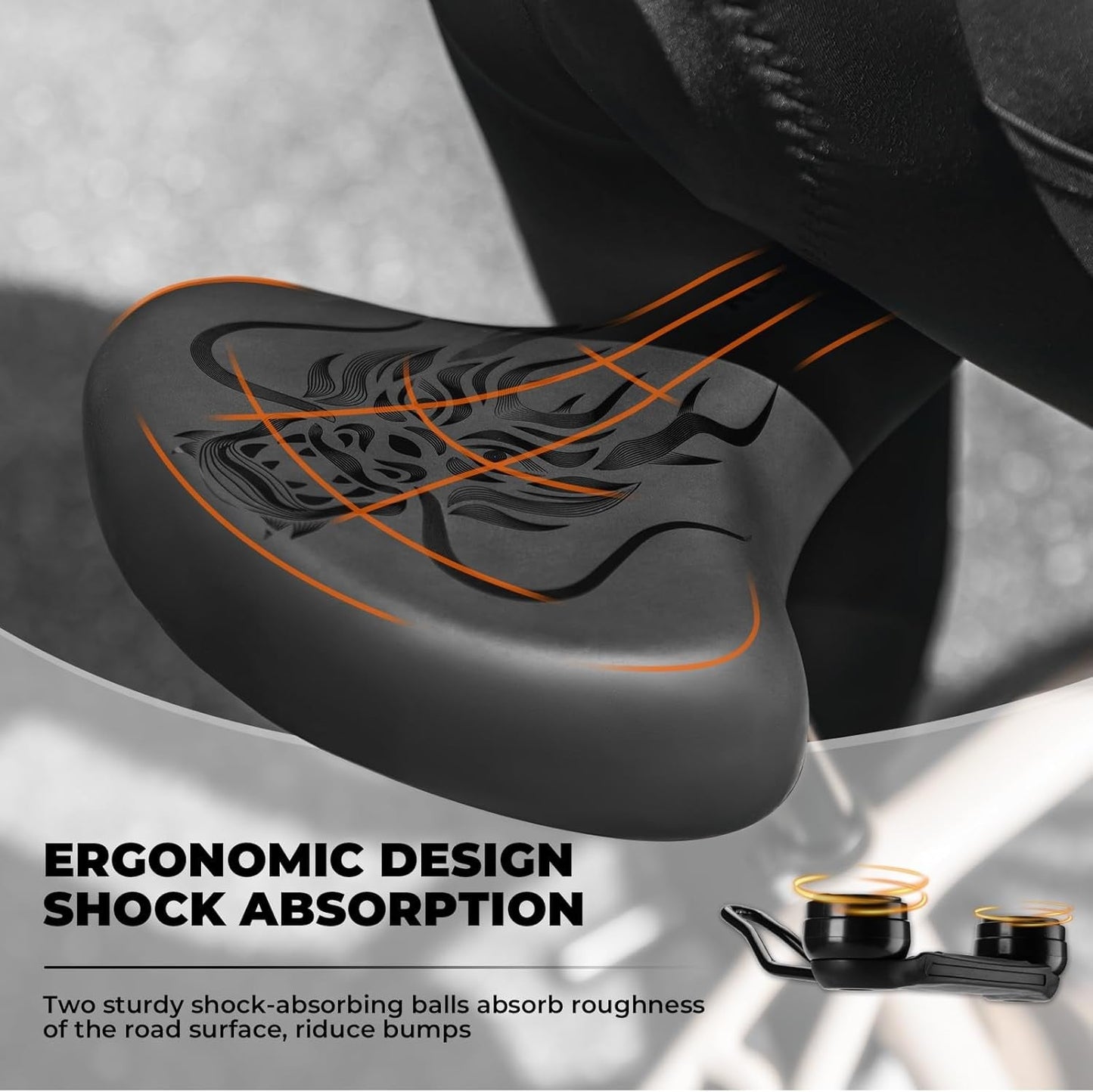 ROCKBROS selle de vélo selle de vélo confortable ergonomique large pour BMX vtt vélo de route confortable