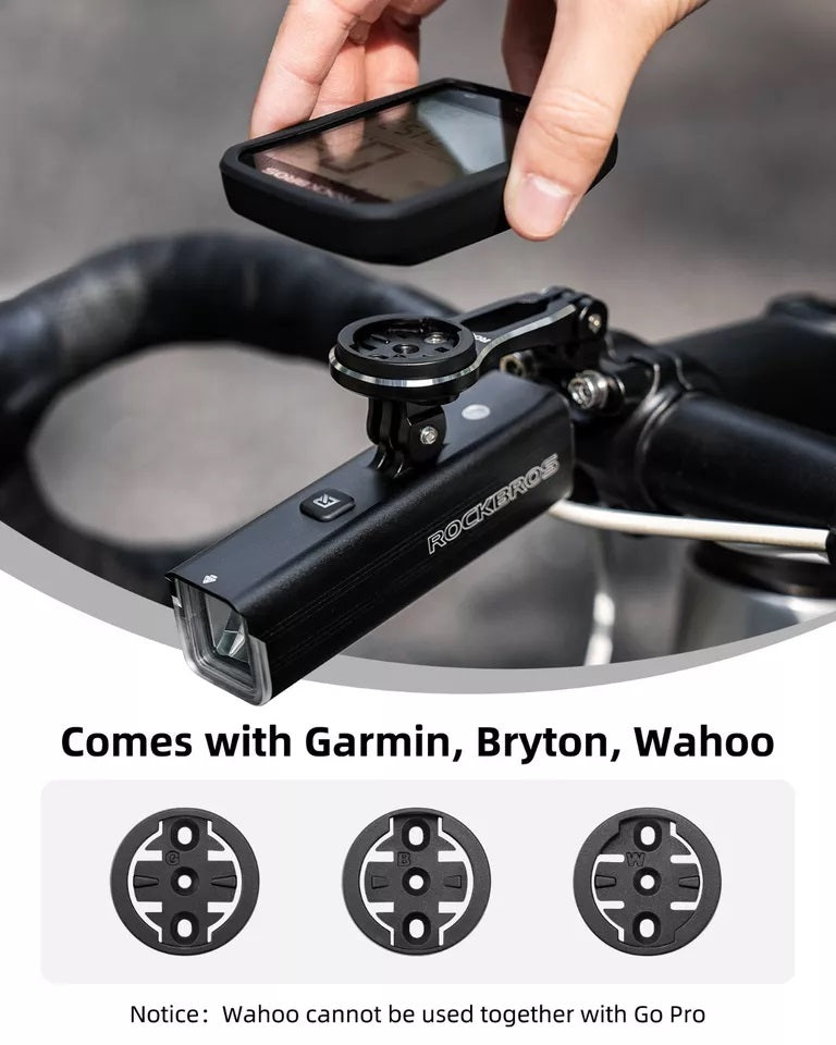 Support d'ordinateur de vélo ROCKBROS pour support de guidon GPS Garmin Bryton Wahoo en aluminium
