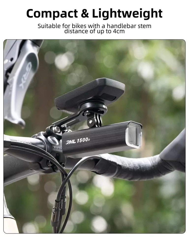 Support d'ordinateur de vélo ROCKBROS pour support de guidon GPS Garmin Bryton Wahoo en aluminium