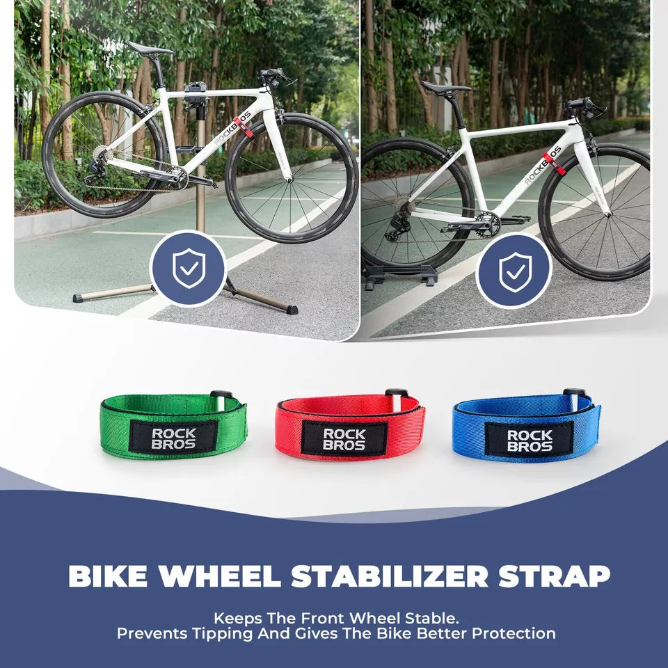 ROCKBROS Attache de câble Velcro Sangle d'arrimage Sangle d'arrimage 49,8 cm Sangles de vélo pour la fixation