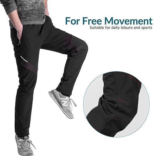ROCKBROS Pantalon vélo coupe-vent Pantalon long Sport Pantalon vélo Taille européenne M-4XL