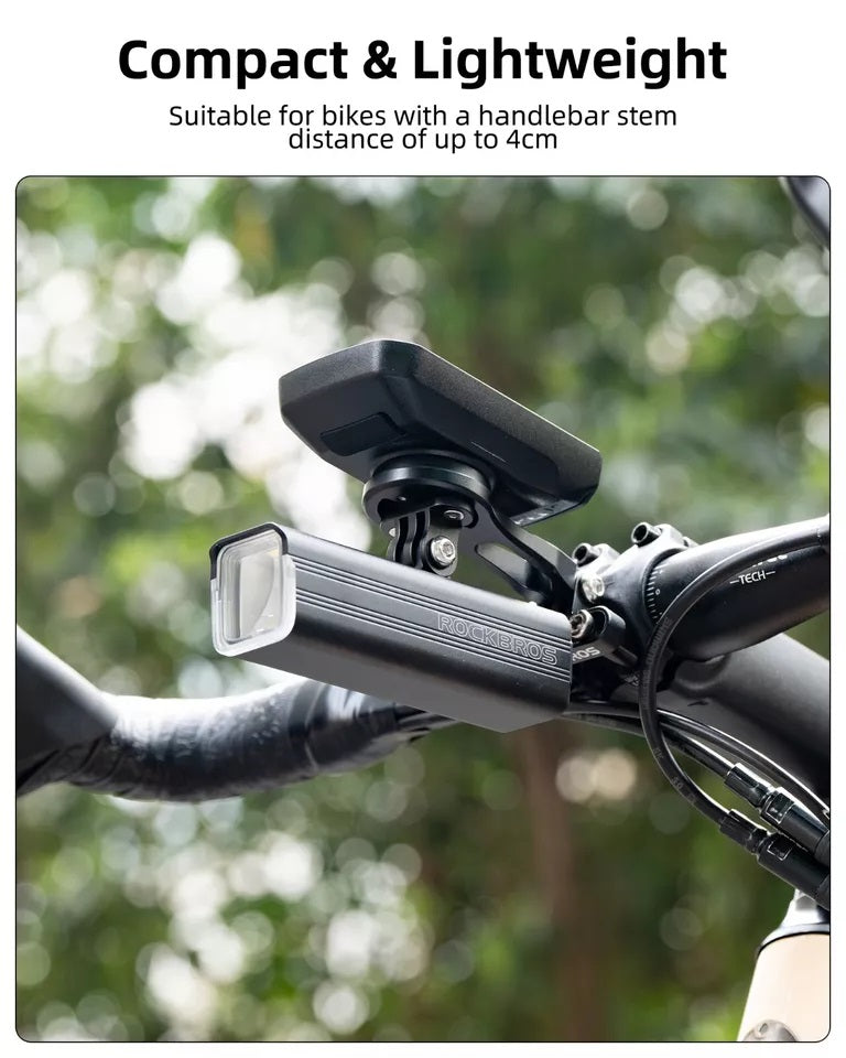 Support d'ordinateur de vélo ROCKBROS pour support de guidon GPS Garmin Bryton Wahoo en aluminium