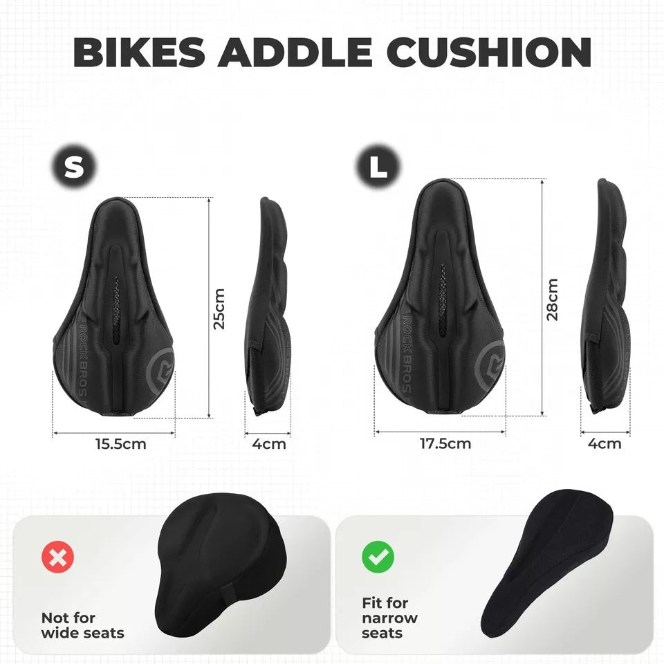ROCKBROS housse de selle de vélo housse de selle en gel avec housse de pluie unisexe