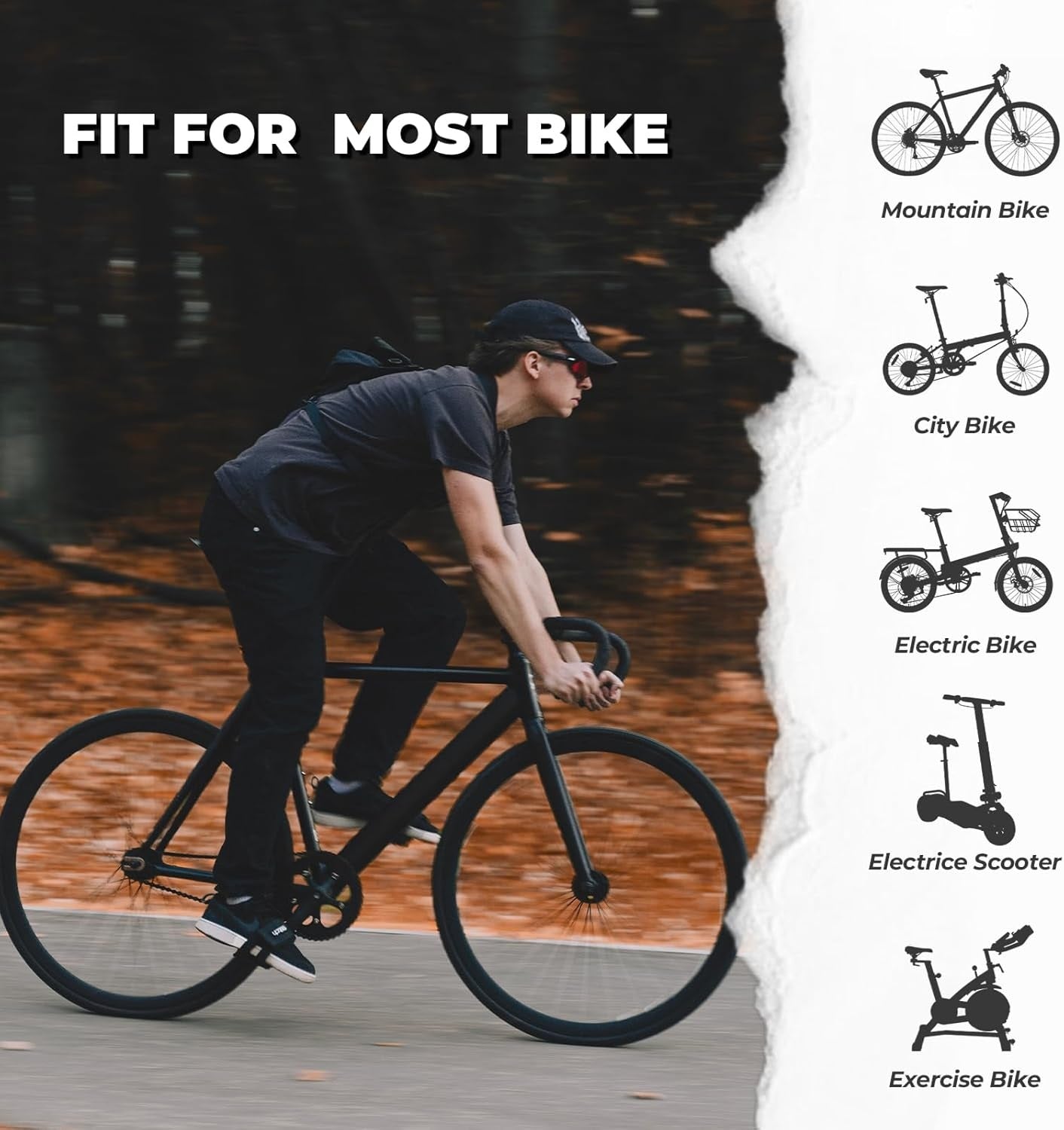 ROCKBROS selle de vélo selle de vélo confortable ergonomique large pour BMX vtt vélo de route confortable