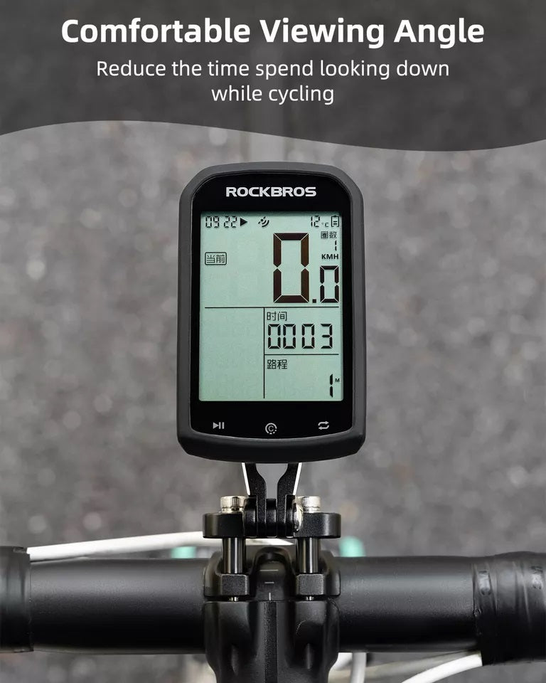 Support d'ordinateur de vélo ROCKBROS pour support de guidon GPS Garmin Bryton Wahoo en aluminium