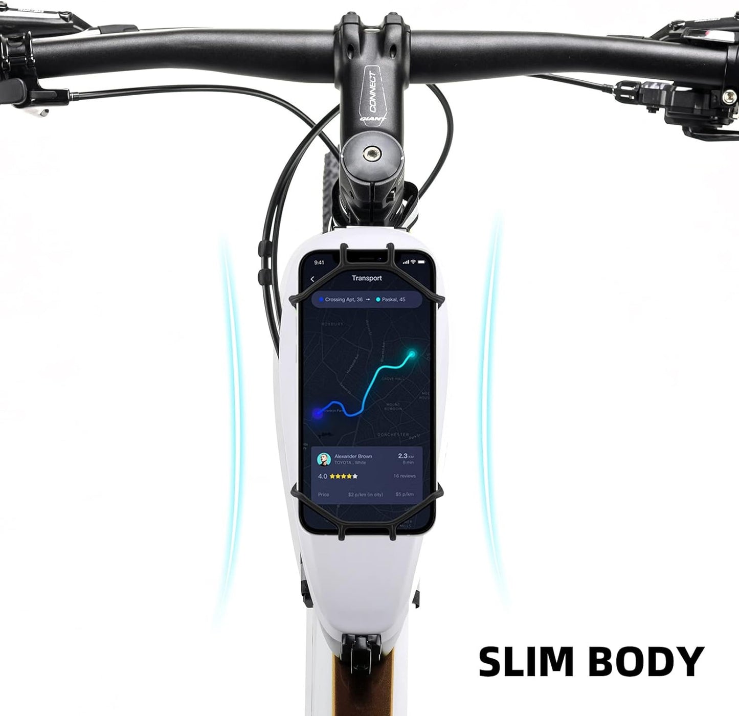 ROCKBROS sac de cadre de sac de vélo avec support de téléphone portable pour téléphone portable de 4 à 6,5 pouces
