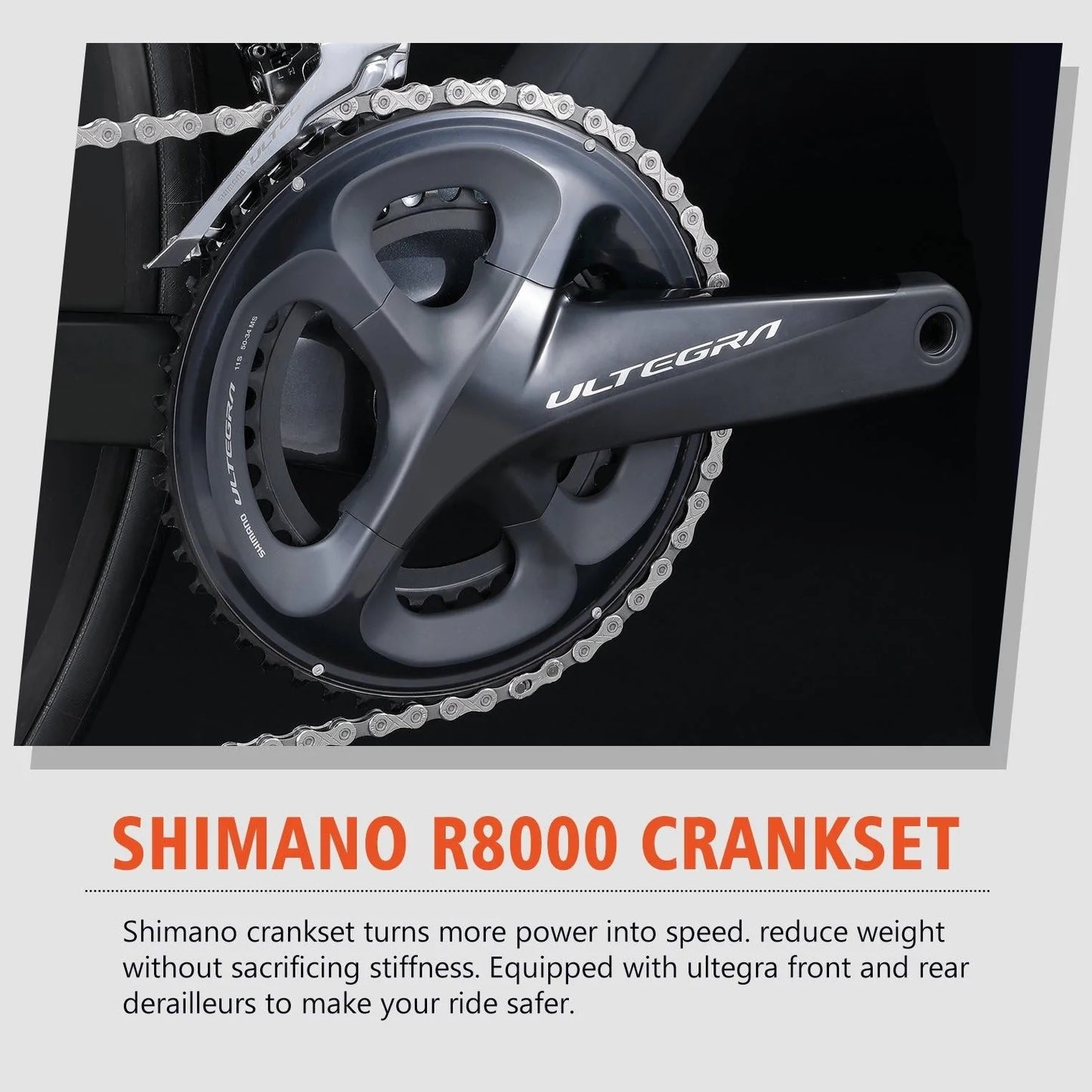 RINOS Vélo de gravel Carbon Sandman5.0 Shimano R8000 Ultegra