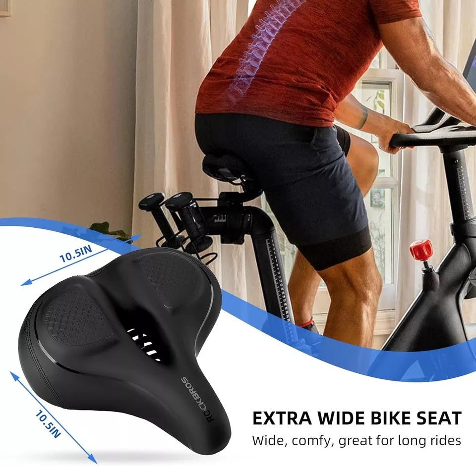 ROCKBROS Selle de vélo large pour vélo d'exercice/siège de vélo Peloton