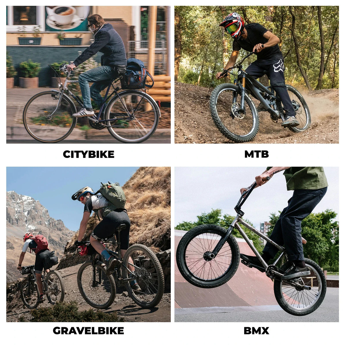 ROCKBROS Pédales de vélo en nylon avec réflecteurs, plateforme large antidérapante et légère