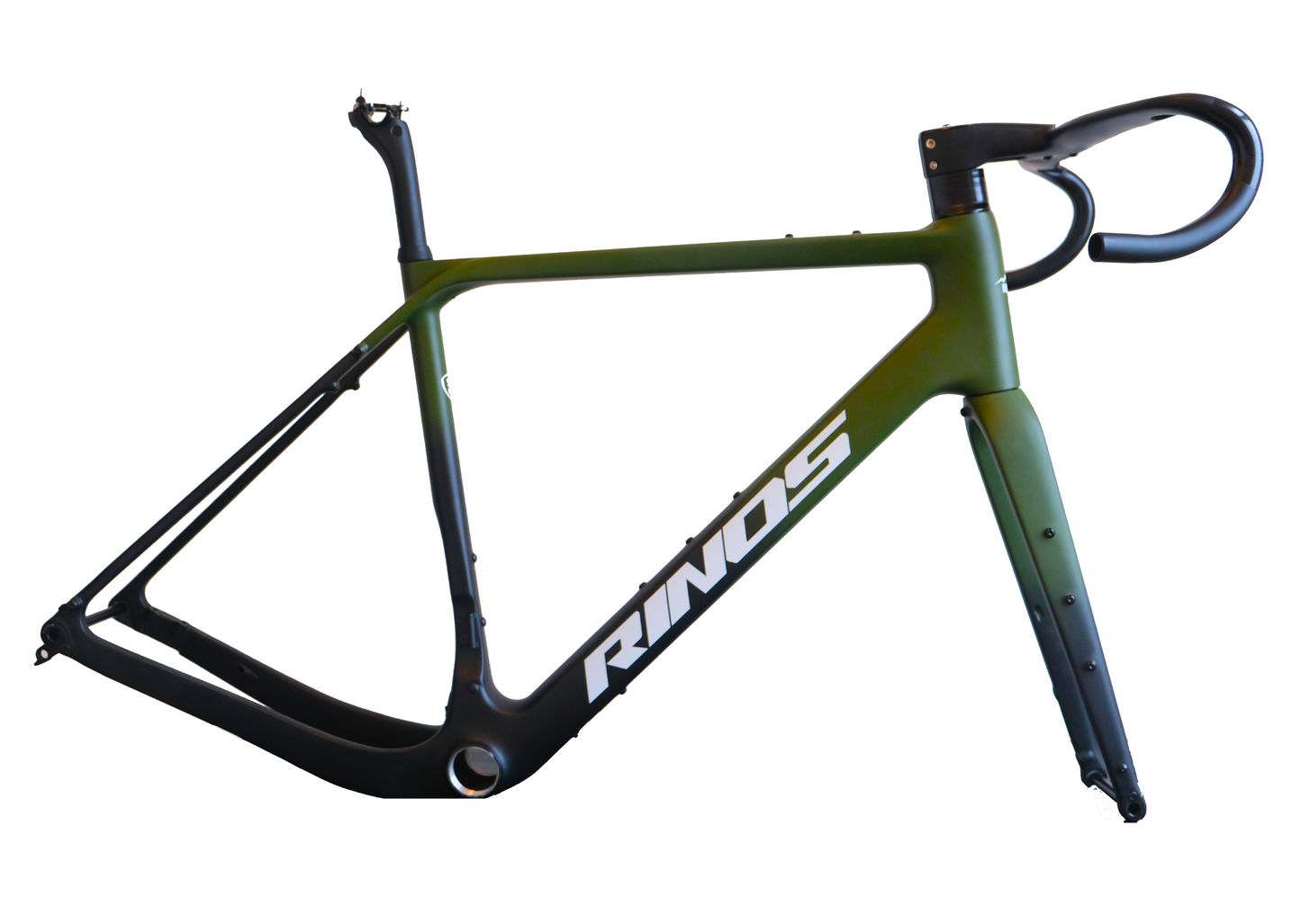Kit cadre RINOS avec fourche tige de selle guidon fibre de carbone T800