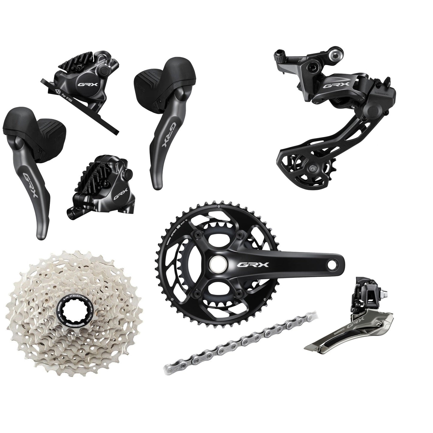Groupe de transmission Shimano GRX RX820 2x12 vitesses