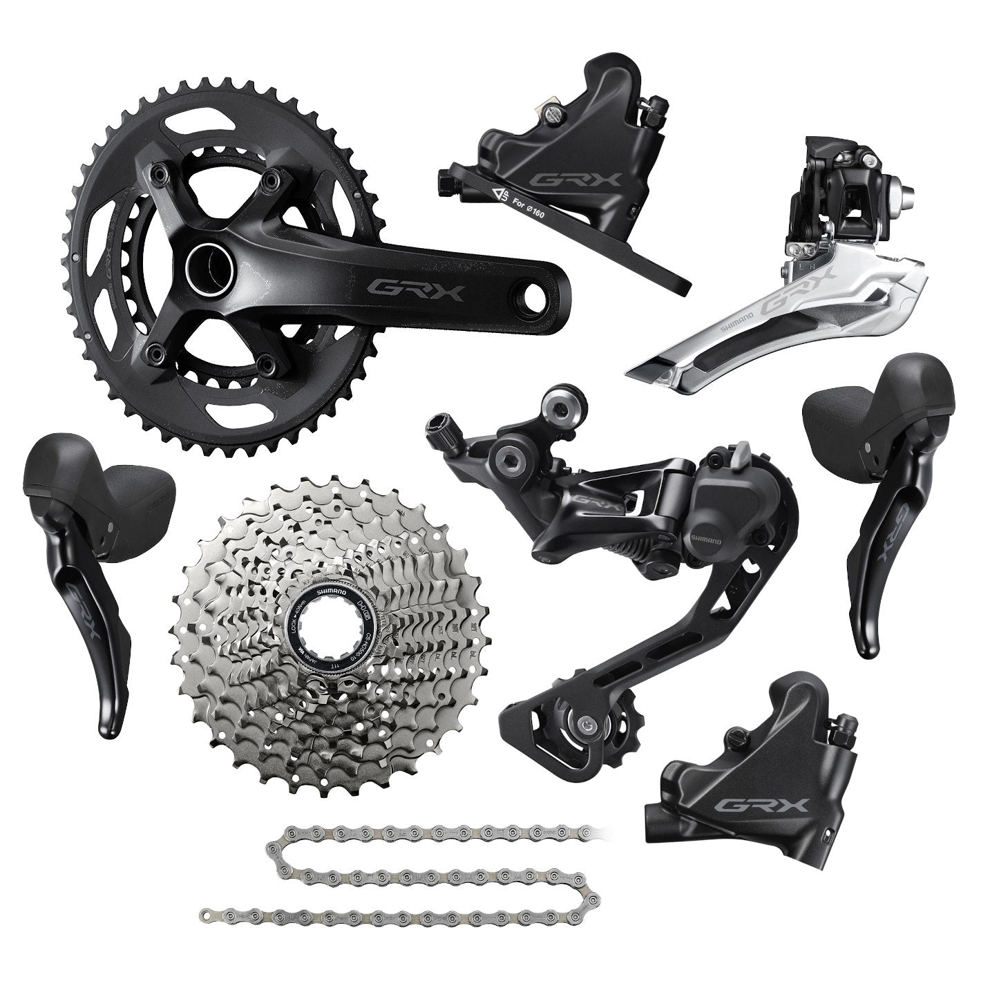 Groupe de transmission Shimano GRX RX400 2x10 vitesses