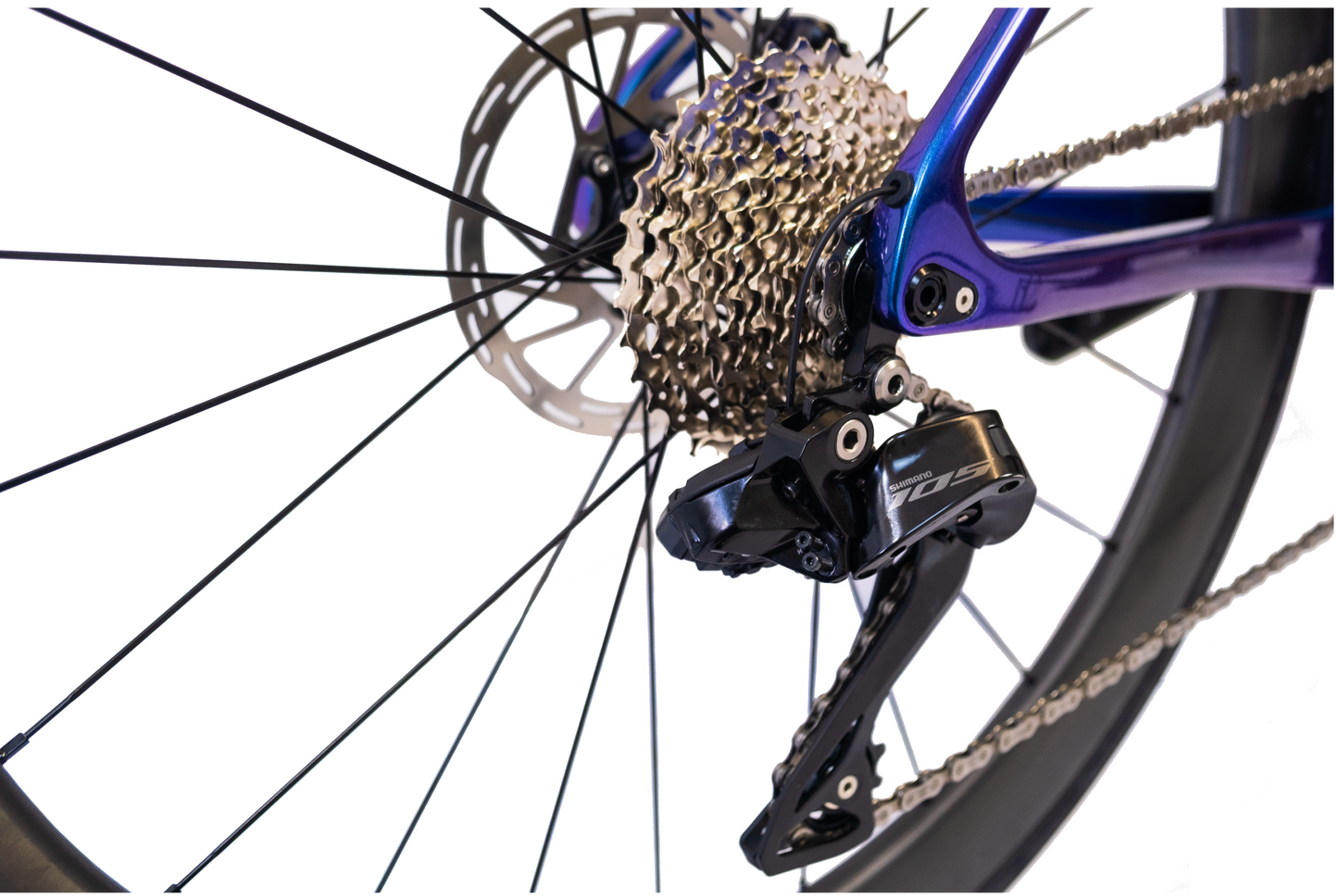 RINOS Vélo de route entièrement en carbone Odin 6.1 Shimano 105 Di2 R7150 24 vitesses
