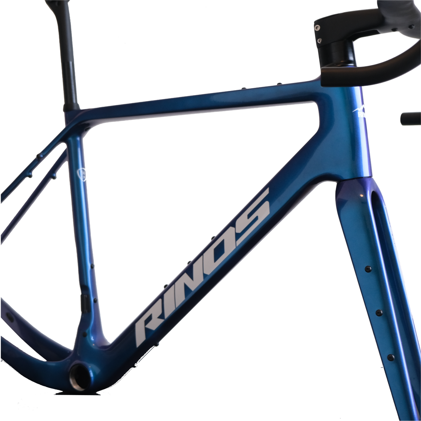 Ensemble cadre RINOS Gravel avec fourche tige de selle guidon fibre de carbone T800 couleur caméléon
