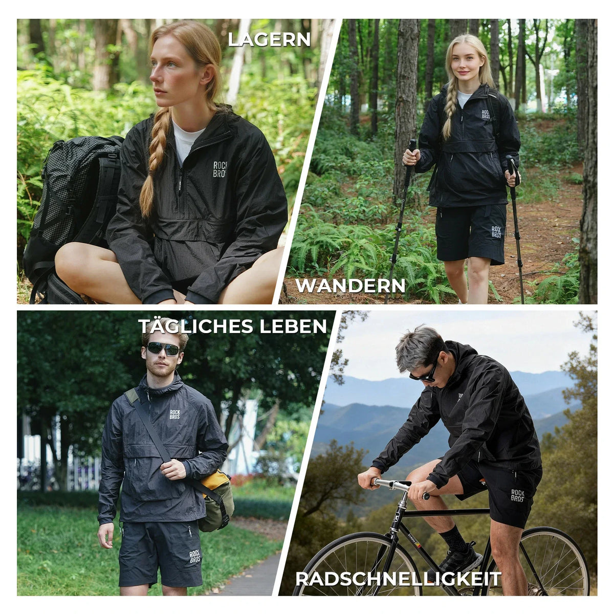 ROCKBROS Veste de cyclisme pour homme coupe-vent