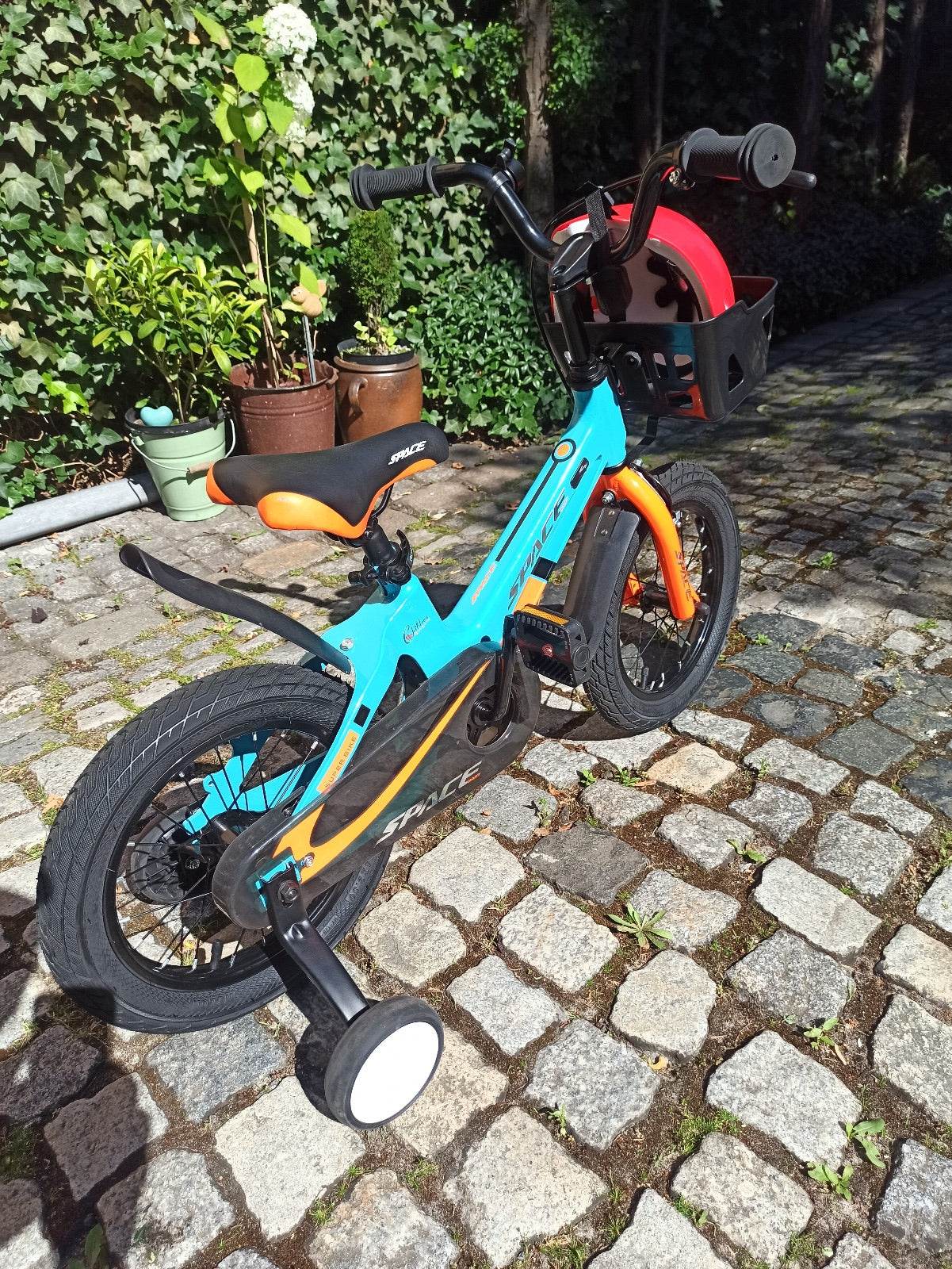 Vélo enfant SKYS de 3 à 9 ans 14/16/18 pouces bleu orange