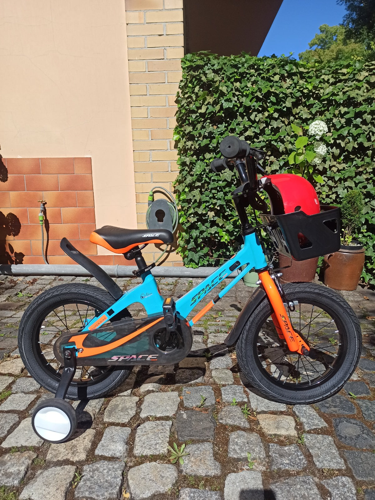 Vélo enfant SKYS de 3 à 9 ans 14/16/18 pouces bleu orange