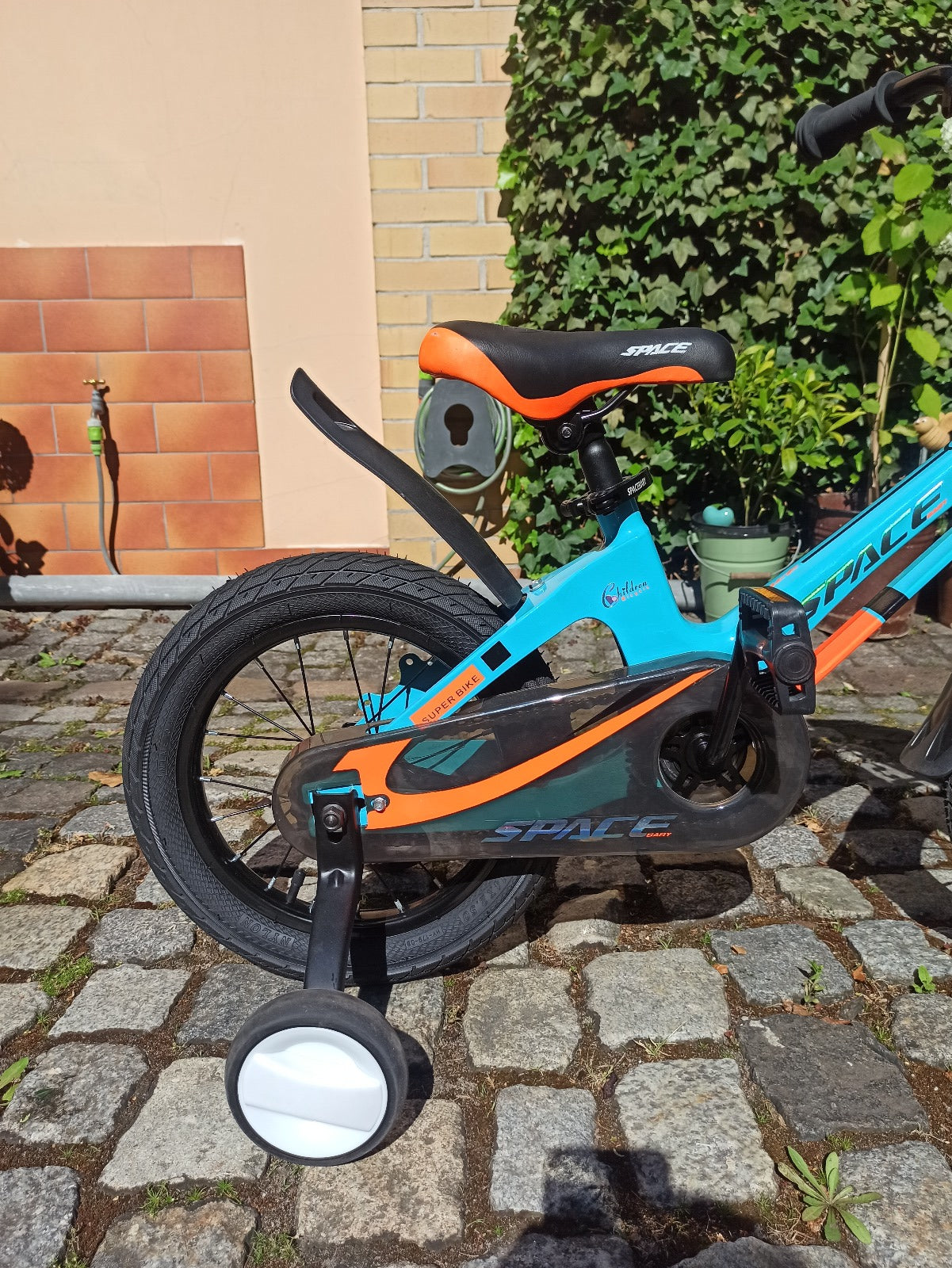 Vélo enfant SKYS de 3 à 9 ans 14/16/18 pouces bleu orange