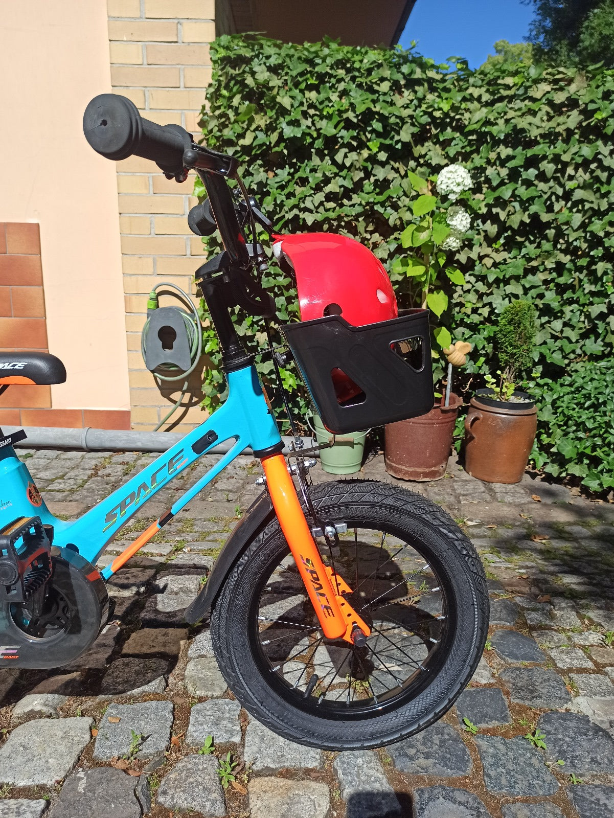 Vélo enfant SKYS de 3 à 9 ans 14/16/18 pouces bleu orange