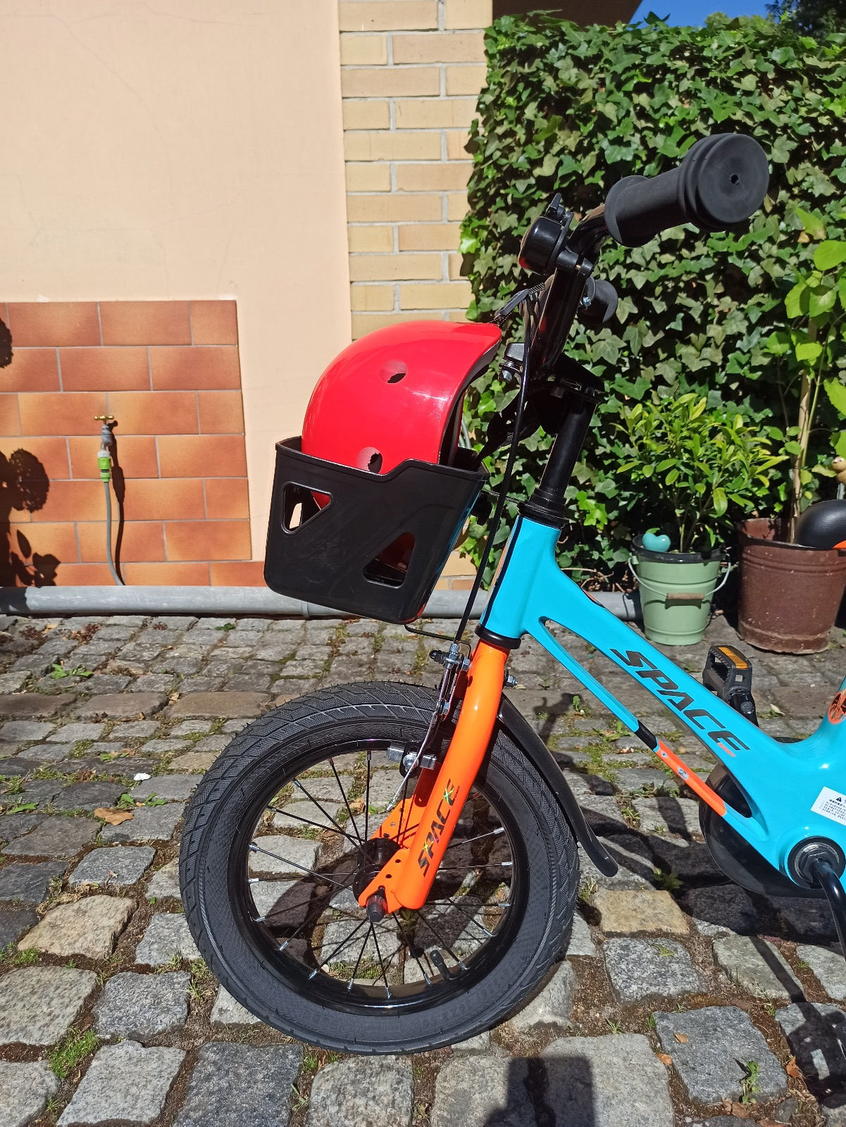 Vélo enfant SKYS de 3 à 9 ans 14/16/18 pouces bleu orange