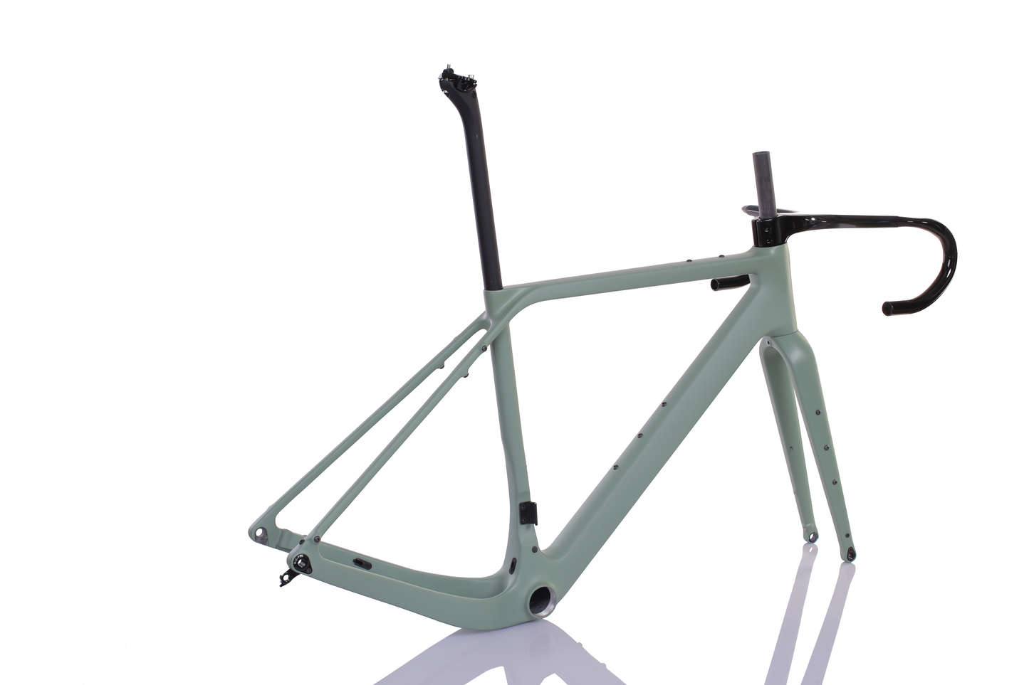 Ensemble cadre RINOS Gravel avec fourche tige de selle guidon fibre de carbone T800 couleur caméléon