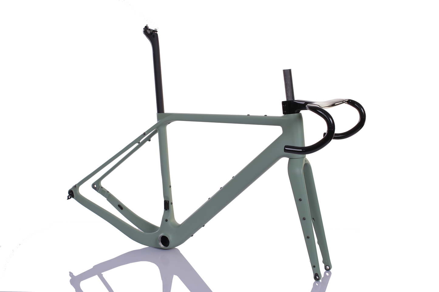 Ensemble cadre RINOS Gravel avec fourche tige de selle guidon fibre de carbone T800 couleur caméléon