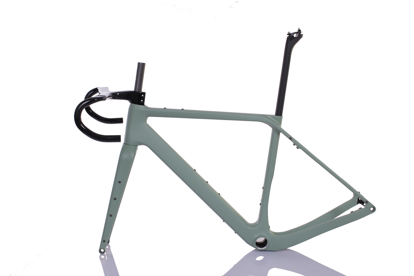 Ensemble cadre RINOS Gravel avec fourche tige de selle guidon fibre de carbone T800 couleur caméléon