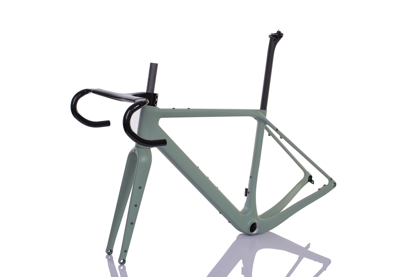 Ensemble cadre RINOS Gravel avec fourche tige de selle guidon fibre de carbone T800 couleur caméléon