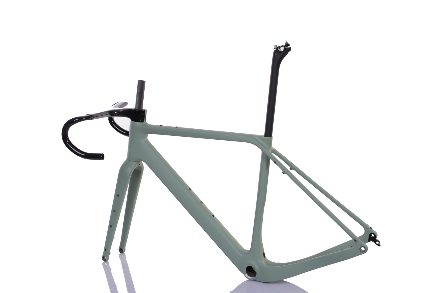 Ensemble cadre RINOS Gravel avec fourche tige de selle guidon fibre de carbone T800 couleur caméléon