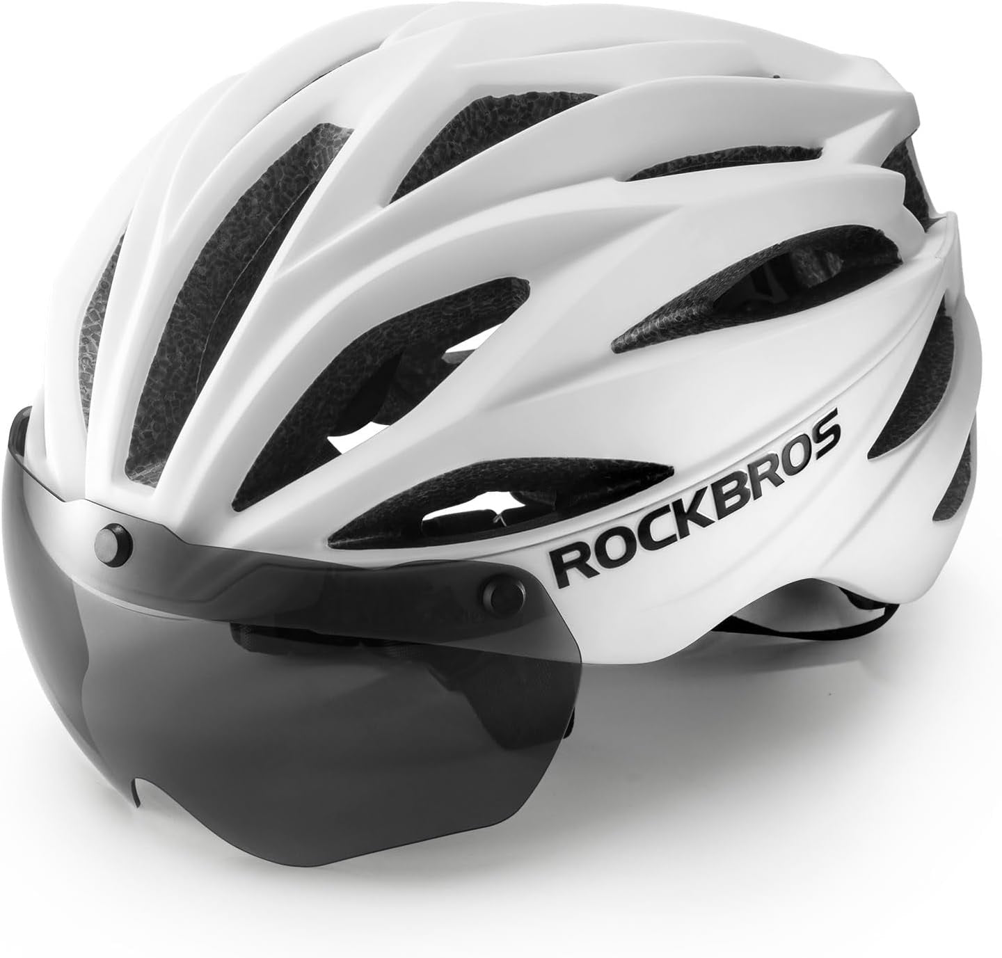 ROCKBROS Casque de vélo adulte avec visière magnétique amovible respirant réglable pour hommes et femmes 58-62 cm