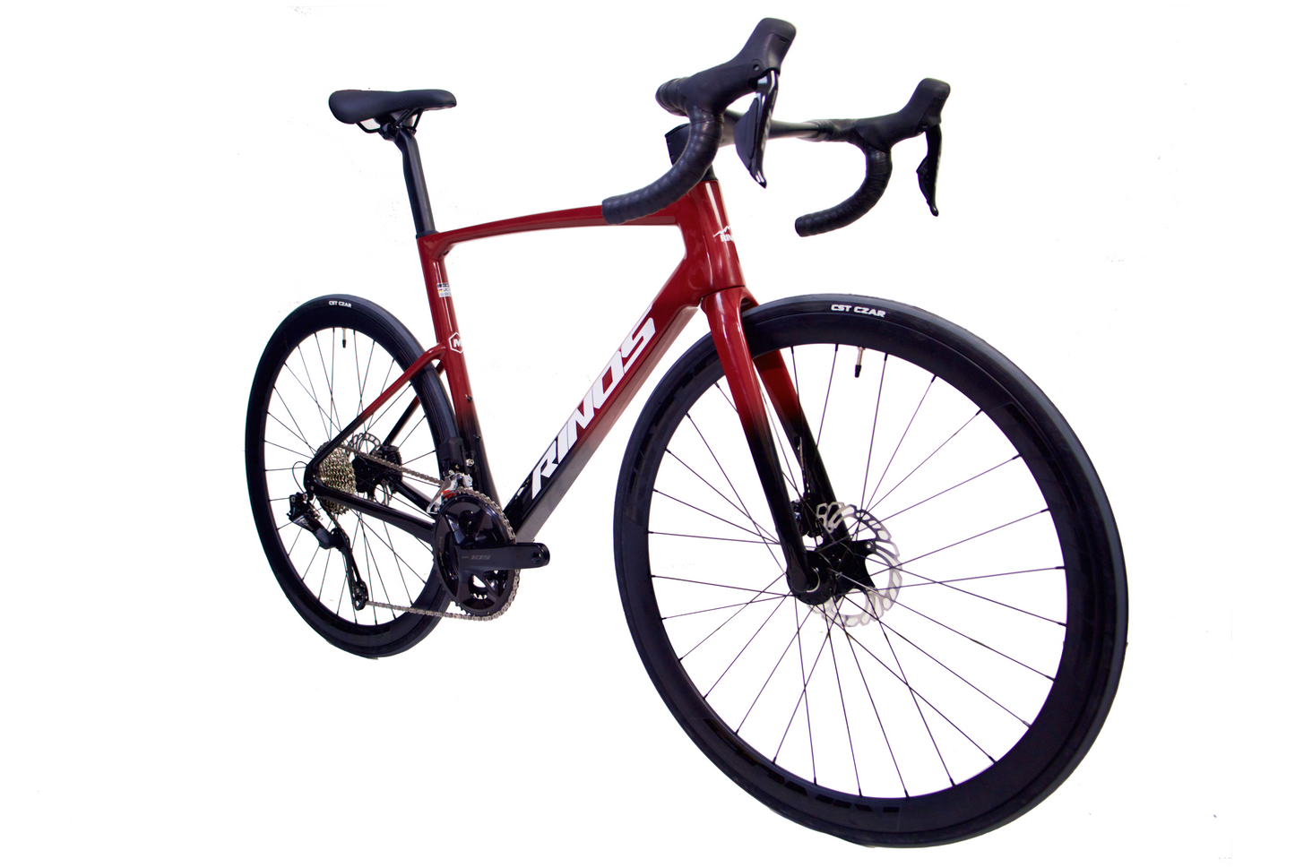 RINOS Vélo de route en carbone Odin 6.0 700C Shimano 105 Di2 R7150 24 vitesses