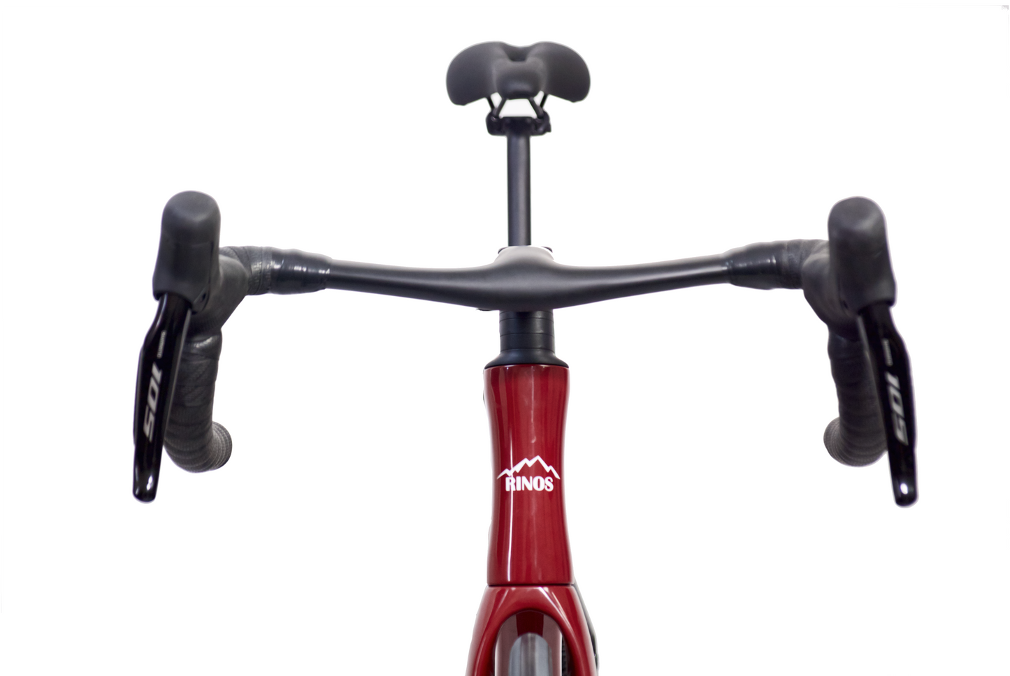 RINOS Vélo de route en carbone Odin 6.0 700C Shimano 105 Di2 R7150 24 vitesses