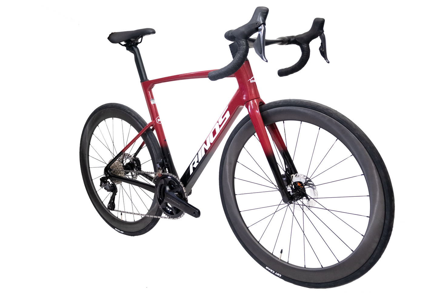 RINOS vélo de route carbone Odin 7.1 Shimano Ultegra Di2 avec roues en carbone, 24 vitesses